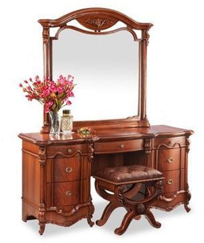 Sun Mica Fancy Wooden Dressing Table, Color : Brown