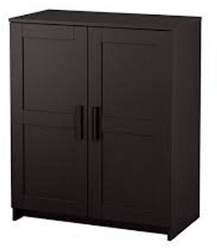 Wood Storage Cabinet, for Home, Office, Hotel, Color : Dark Brown