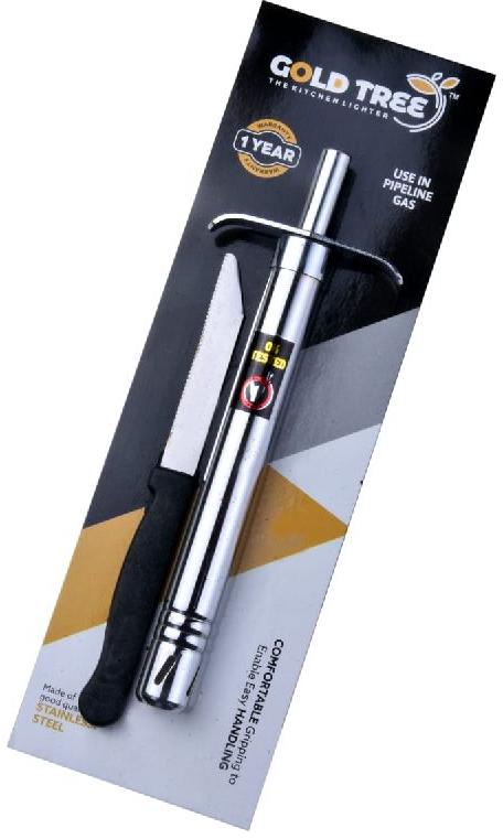 GOLD TREE NUT KITCHEN GAS LIGHTER WITH KNIEF