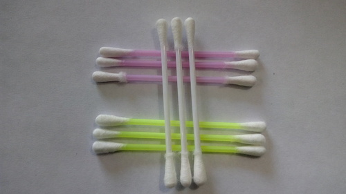 Plastic cotton bud, for Ear Cleaning, Feature : Good Quality, Soft, Stronger Sticks