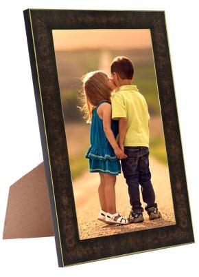 Random Wooden Table Photo Frame, Color : Brown
