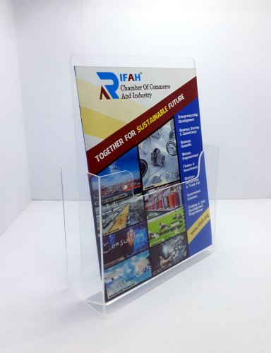 Acrylic Table Top Display Stand, for Displaying Leaflet, Information, Photo, Price Tag, Product Description