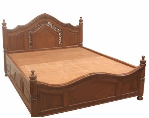 Fancy Wooden Bed, Size 137 cm x 187 cm at Rs 1,200 / Square Feet in