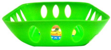 Plastic Fruit Basket, for Home, Color : Green