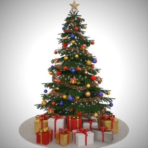 Plastic Decorative Christmas Tree, Color : Green