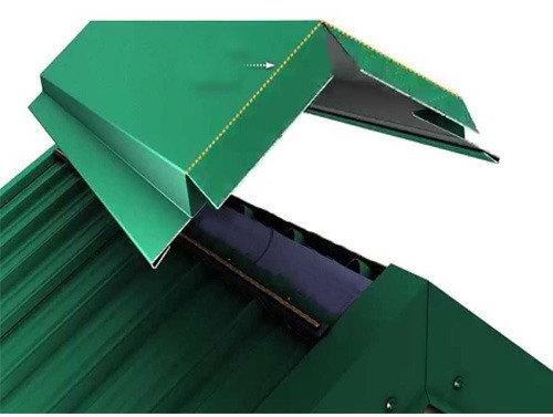 Stainless Steel Ridge Cover, Surface Treatment : Color Coated