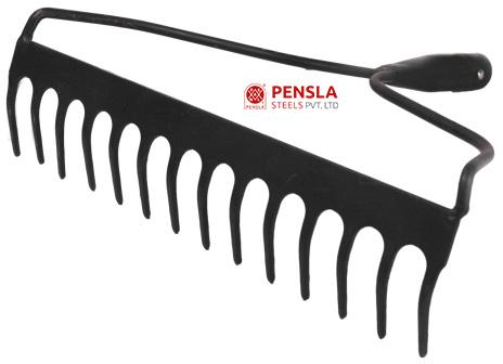 Pensla Polished Metal Bow Garden Rake, Feature : Corrosion Resistant, Fine Finish