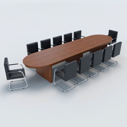  Wooden Conference Table, Color : Brown