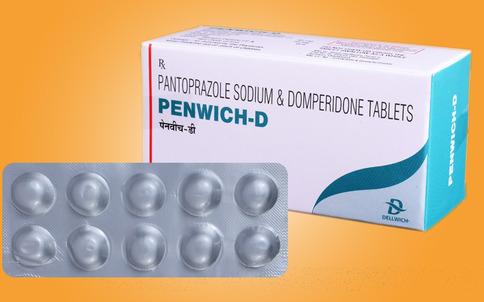 Pantoprazole with Domperidone Capsules, for heartburn stomach ulcers