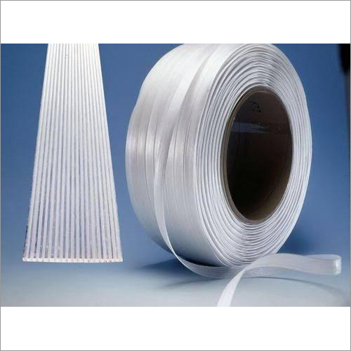 White Polyester Strap, for Industrial, Loading Capacity : 40-50Kg