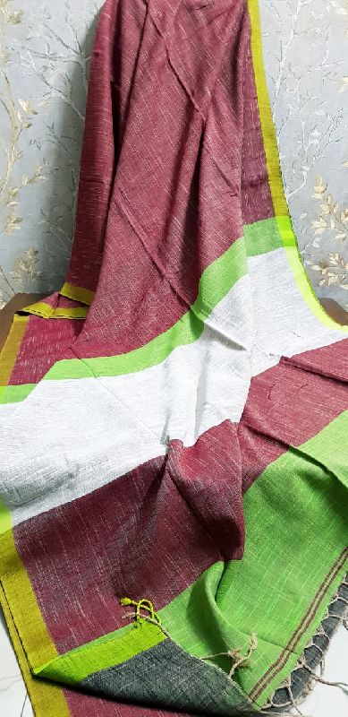 Bengal Handloom Cotton Sarees, for Easy Wash, Anti-Wrinkle, Shrink-Resistant, Width : 6.5 Meter