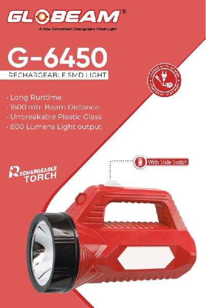 Globeam G 6450 Rechargeable Emergency Led Kisan Torch Globeam Radiant Pvt Ltd Delhi