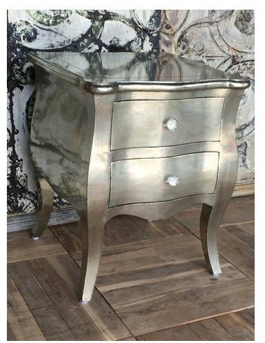 White Metal Designer Bedside Table, Size : 18X16x24 Inch