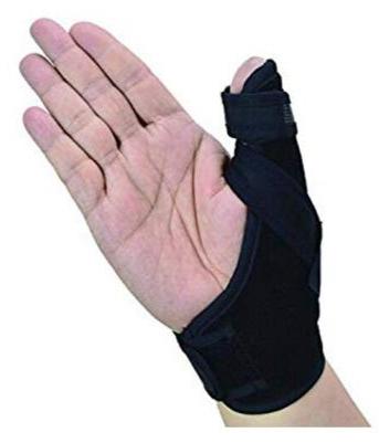 Neoprene Thumb Spica Splint, Color : Black
