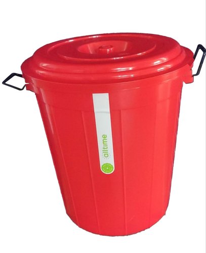 60 Litre Plastic Storage Bucket, Color : Red