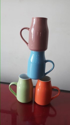 Plain Bottle Ceramic Mug, Size : Large, Medium, Small