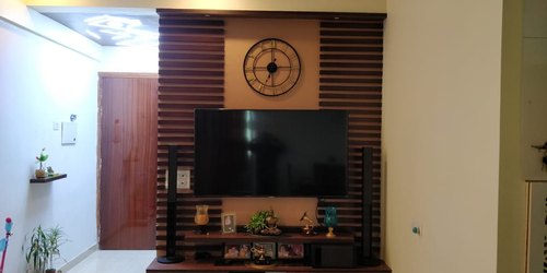 Wooden TV Wall Unit