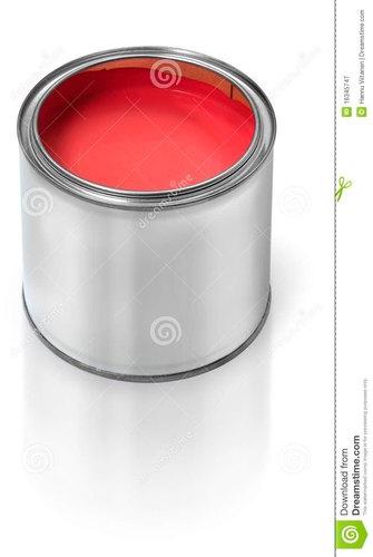 Plain Paint Tin Container, Shape : Cylindrical