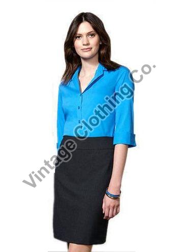 Cotton Ladies Corporate Uniform, Size : XL, XXL