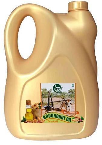 5 Liter Cold Pressed Groundnut Oil, for Natural, Packaging Type : Can