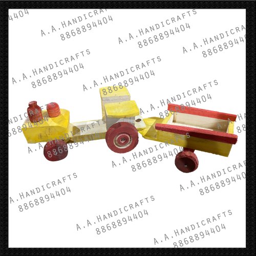 Tractor Trolley Type Wooden Toy, for Baby Playing, Feature : Colorful Pattern, Light Weight, Long Life