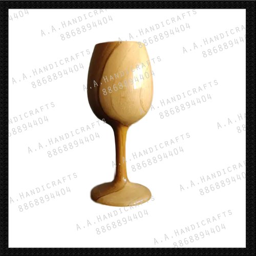 Polished Wooden Glass, for Serving Wine, Feature : Fine Finishing, Good Quality, Perfect Shape, Scratch Proof