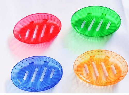 Plastic Oval Soap Dish, for Bathroom, Size : 6 x 3.5 Inch