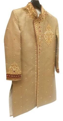 Embroidered Mens Silk Sherwani, Size : 30-40