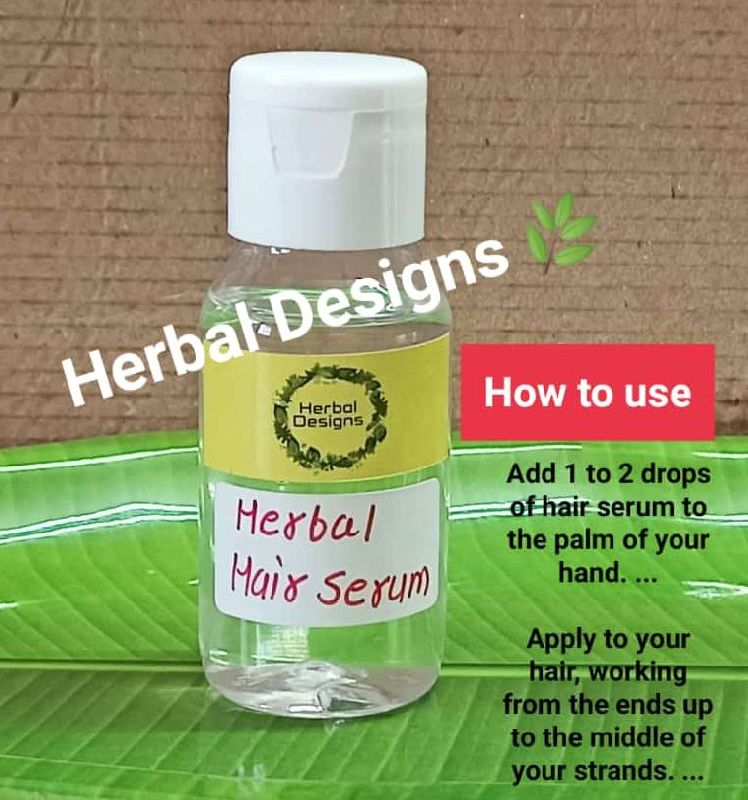 Herbal Designs Herbal Hair Serum, Packaging Type : Plastic Bottles