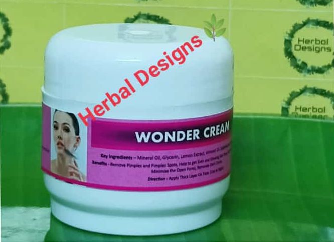 Herbal Designs Wonder Cream, Packaging Type : Plastic Jar