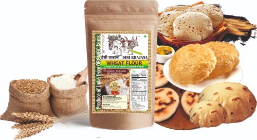 Desi Khajana wheat flour, for Indian Breads, Rotis, Chapatis, Packaging Size : 1 Kg