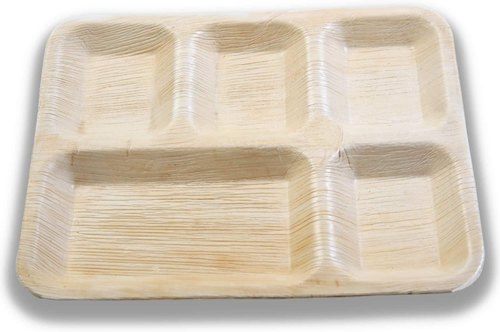 Areca Leaf 5 Partition Plate