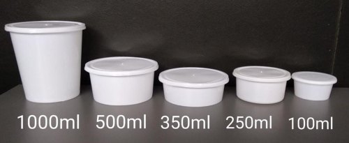 Plastic Disposable Food Container, Color : White