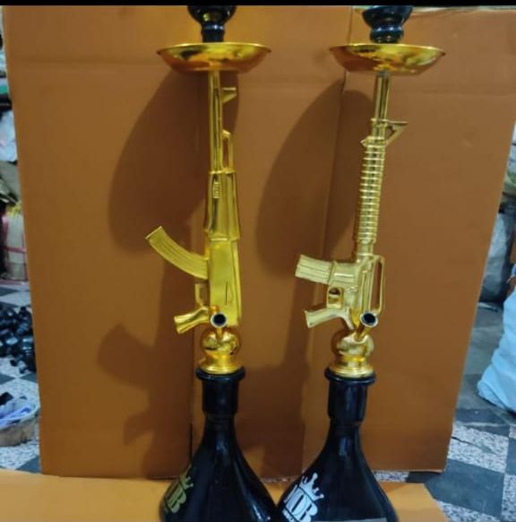 Printed Gun Hookah, Size : Full Size