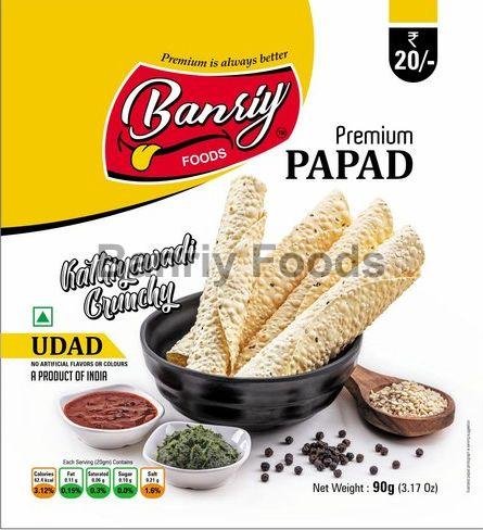Banriy Foods Udad Papad-90gm