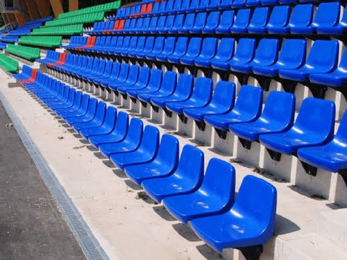 Plastic Stadium Chairs, Color : Blue