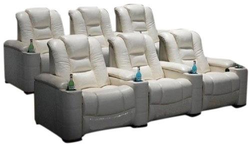 Leather Recliner Sofa, Color : White