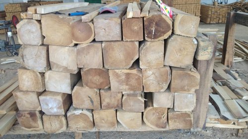 Nigeria Rough Teak Wood Logs, Color : Brown
