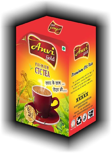 Anvi Gold Premium CTC Tea, Packaging Type : Paper Box