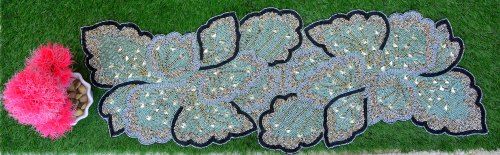 35X13 Inch 6mm Glass Beaded Table Runner