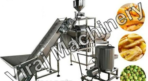 Viraj Machinery Stainless Steel Potato Chips Seasoning Machine, Voltage : 415 V