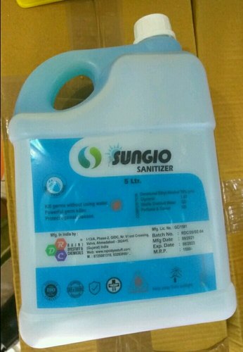 Sungio 5 Ltr Hand Sanitizer, Packaging Type : Can