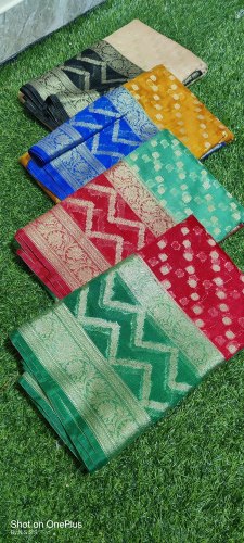 Banarasi Art Silk Saree, Technics : Woven