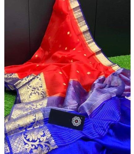 Printed Designer Banarasi Silk Saree, Saree Length : 6 M (with Blouse Piece)