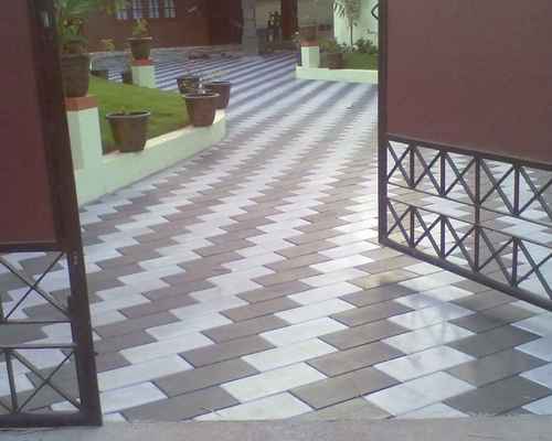 Eclat Rectangular Cement Floor Tiles, Color : White, Gray, Black, Brown 