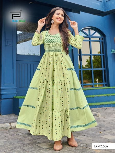 Long Gowns, Blue at Rs 849 in Surat