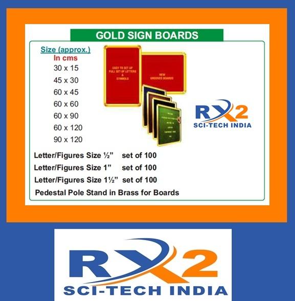 RX2 High quality Gold Sign Board