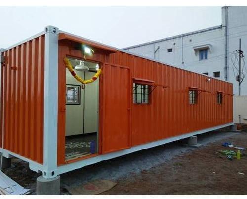 Rectangular Mild Steel Office Container, for Construction Place