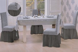 Checked Polyester table cover, Size : 4x4, 6x4, 8x4