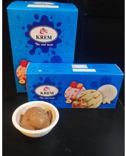 Krem Choco Chips Ice Cream, Packaging Type : Box